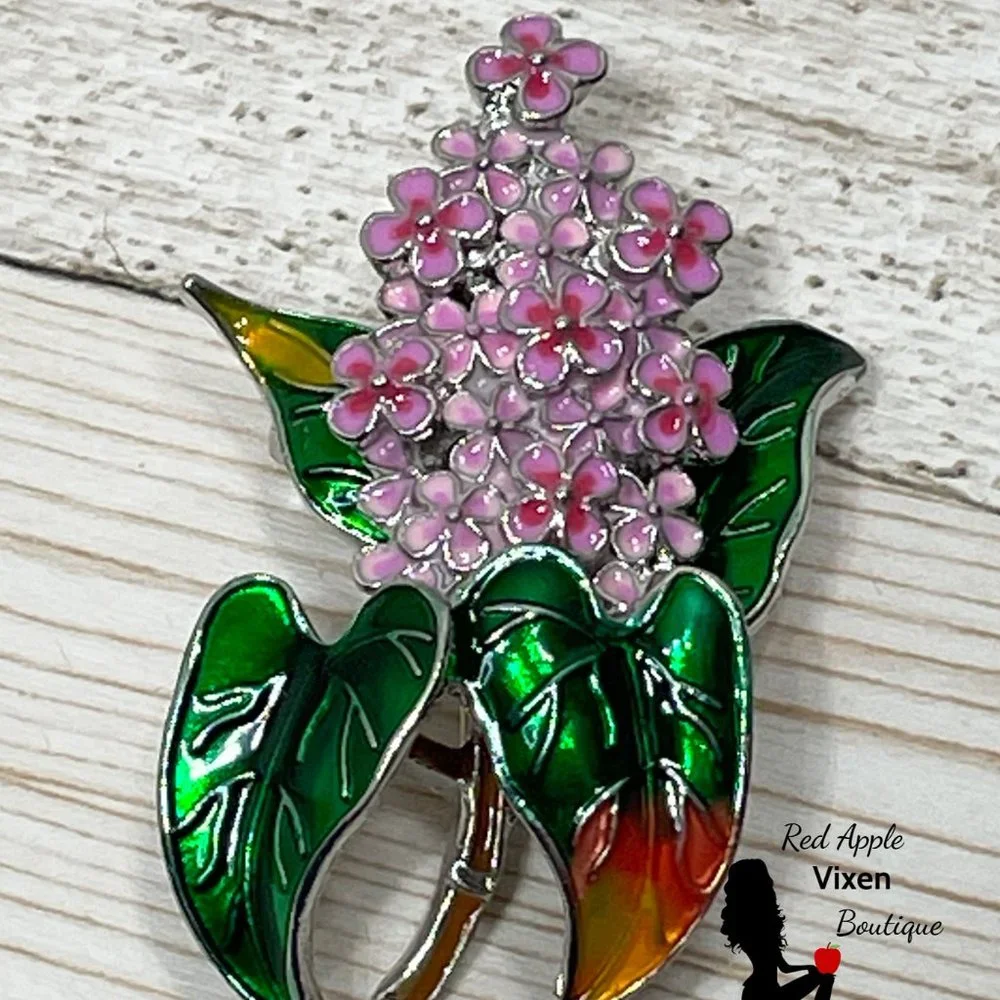 Lilac Enamel Pin - Picture 3 of 4